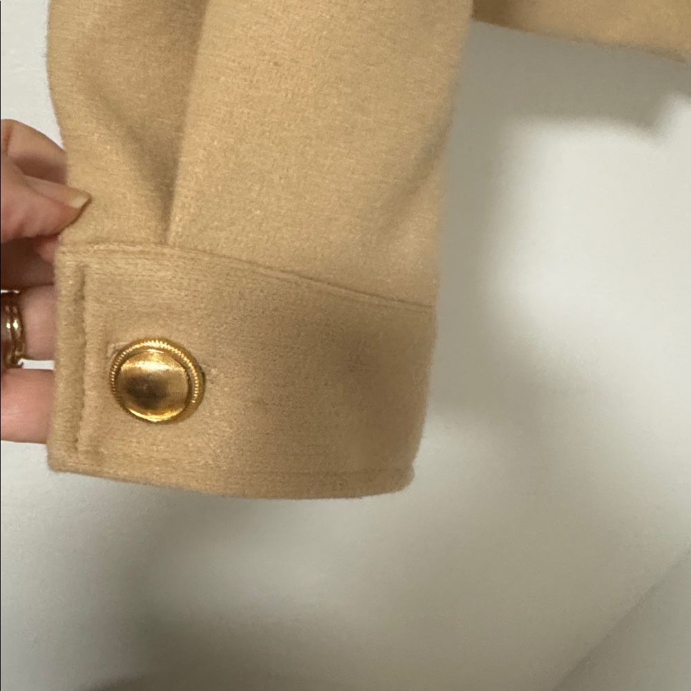 NWT Beige Button Jacket - Picture 5 of 6